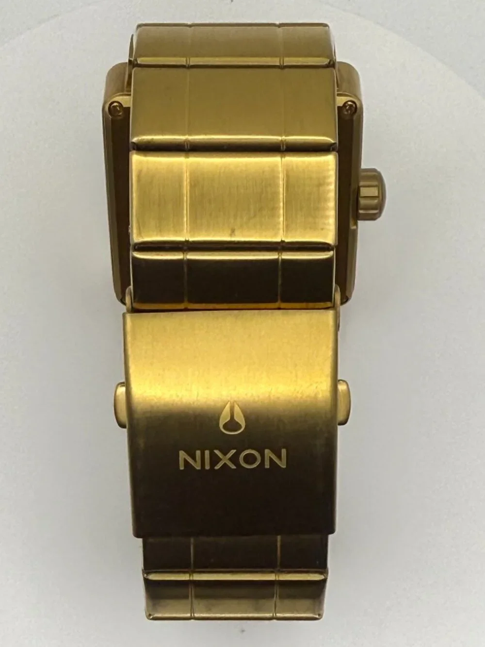 Nixon The Quatro A013 Gold Checkerboard Watch Full Throttle 100M Discontinued